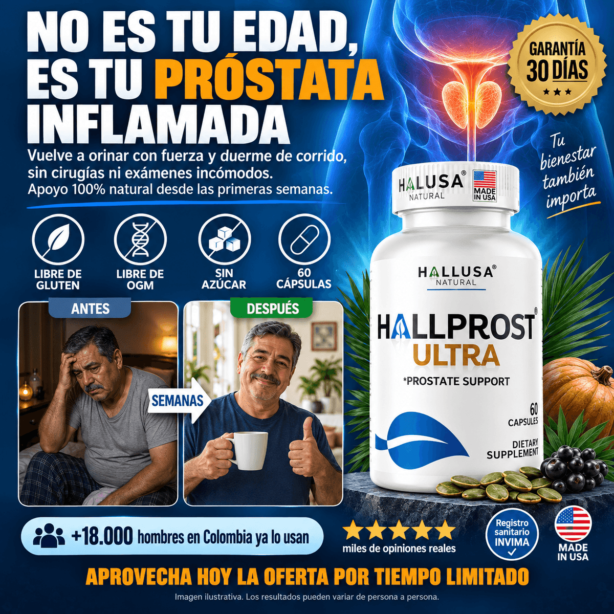 Hall prost ultra original: Resultados visibles desde la primer semana